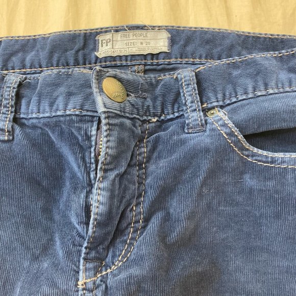 Free People Blue Corduroys 28 - Picture 5 of 6